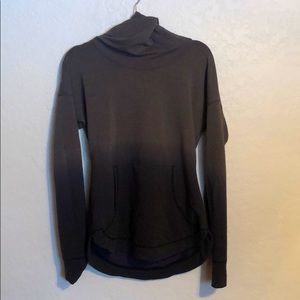 Calia Ombré cowl-neck hoodie